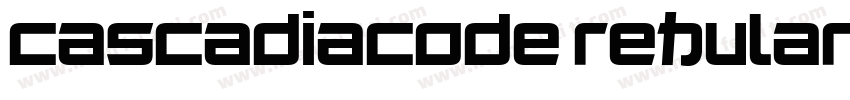 cascadiacode rehular字体转换